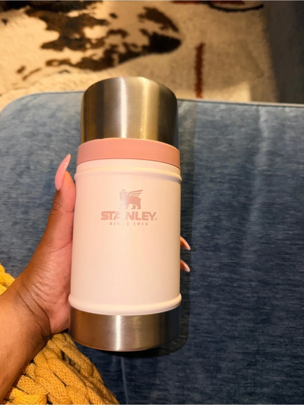Stanley Classic Legendary 24 Oz Food Jar Rose Quartz Pink Like New
